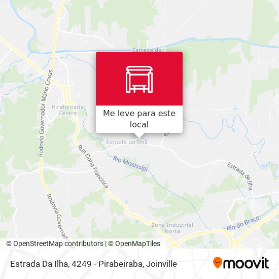 Estrada Da Ilha, 4249 - Pirabeiraba mapa