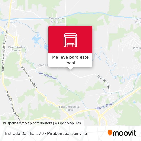 Estrada Da Ilha, 570 - Pirabeiraba mapa