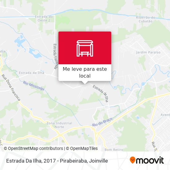 Estrada Da Ilha, 2017 - Pirabeiraba mapa