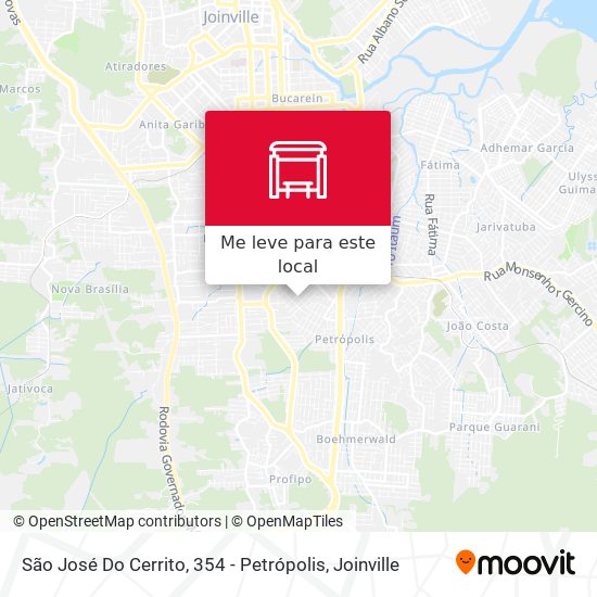 São José Do Cerrito, 354 - Petrópolis mapa