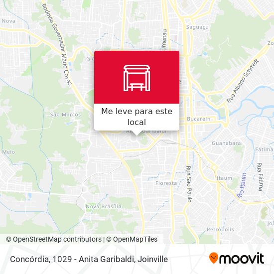 Concórdia, 1029 - Anita Garibaldi mapa