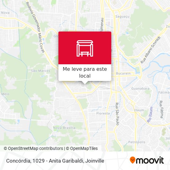 Concórdia, 1029 - Anita Garibaldi mapa