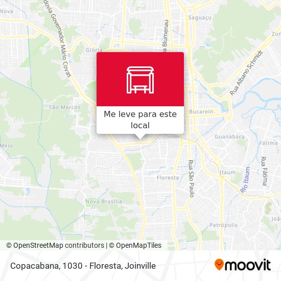 Copacabana, 1030 - Floresta mapa