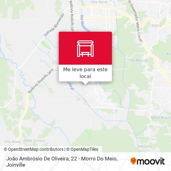 João Ambrósio De Oliveira, 22 - Morro Do Meio mapa