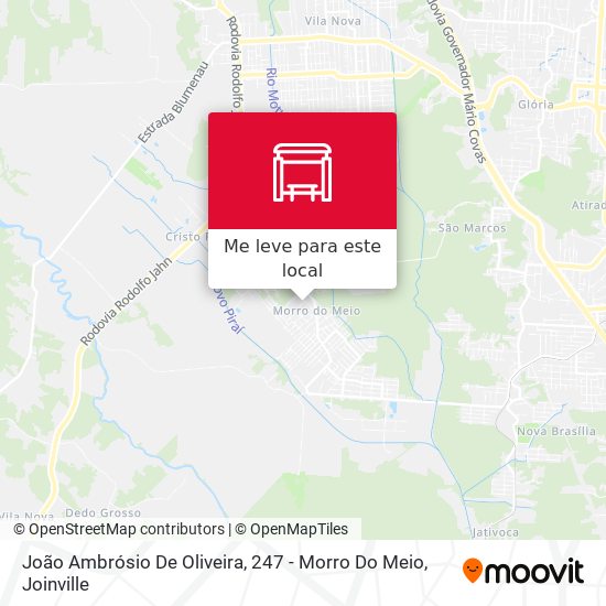 João Ambrósio De Oliveira, 247 - Morro Do Meio mapa
