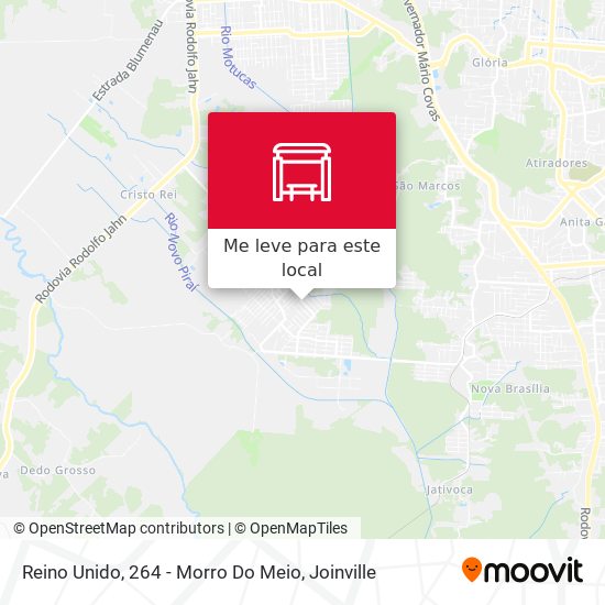 Reino Unido, 264 - Morro Do Meio mapa