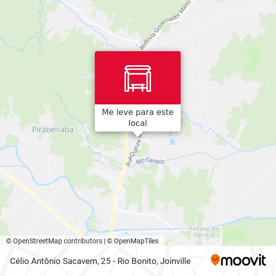 Célio Antônio Sacavem, 25 - Rio Bonito mapa