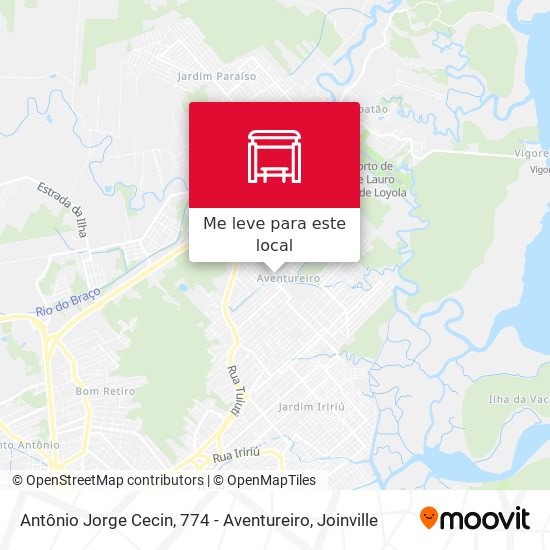 Antônio Jorge Cecin, 774 - Aventureiro mapa