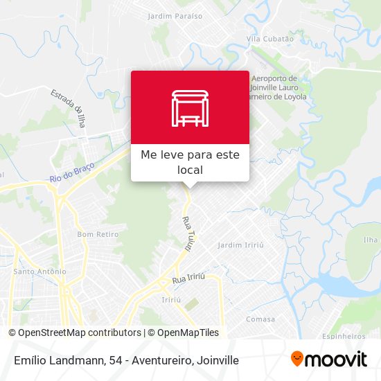 Emílio Landmann, 54 - Aventureiro mapa