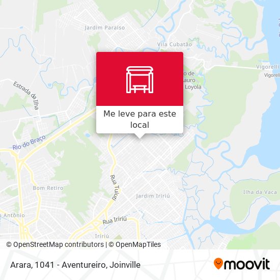 Arara, 1041 - Aventureiro mapa