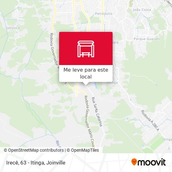 Irecê, 63 - Itinga mapa