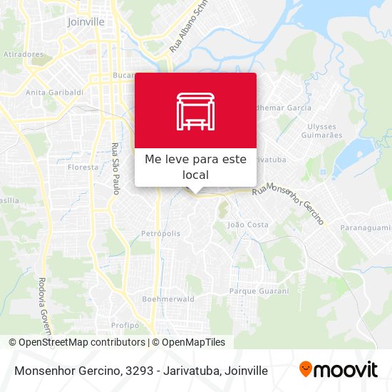 Monsenhor Gercino, 3293 - Jarivatuba mapa