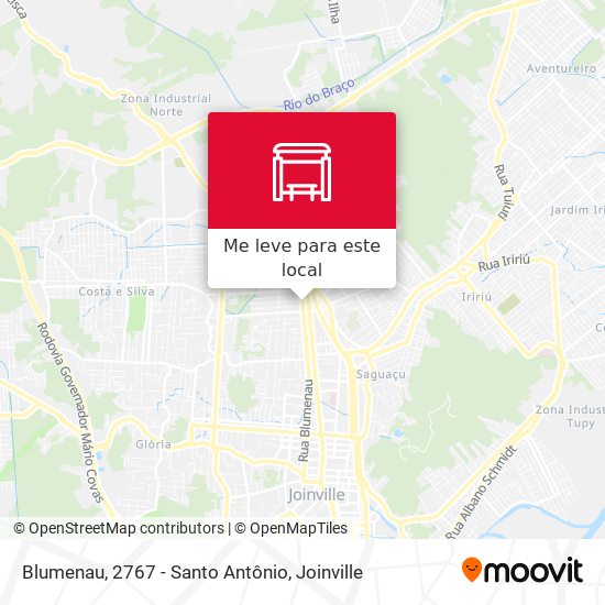 Blumenau, 2767 - Santo Antônio mapa