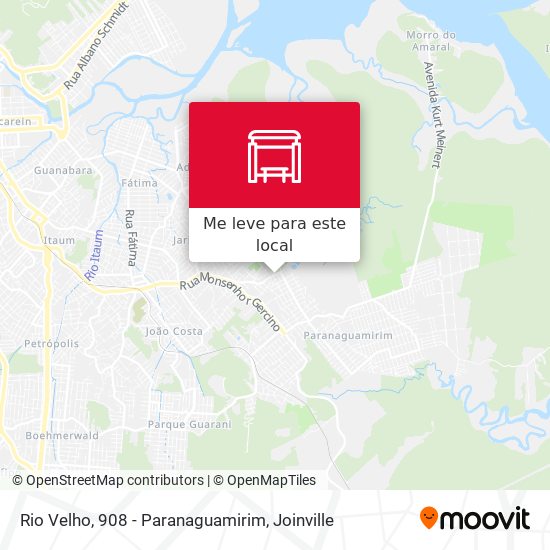 Rio Velho, 908 - Paranaguamirim mapa