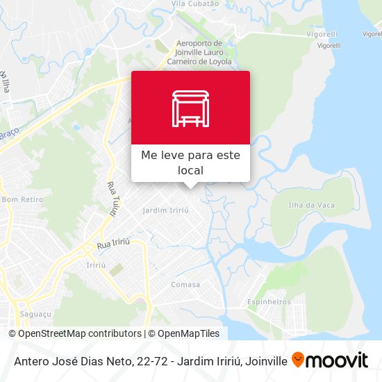 Antero José Dias Neto, 22-72 - Jardim Iririú mapa