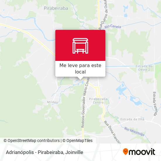 Adrianópolis - Pirabeiraba mapa