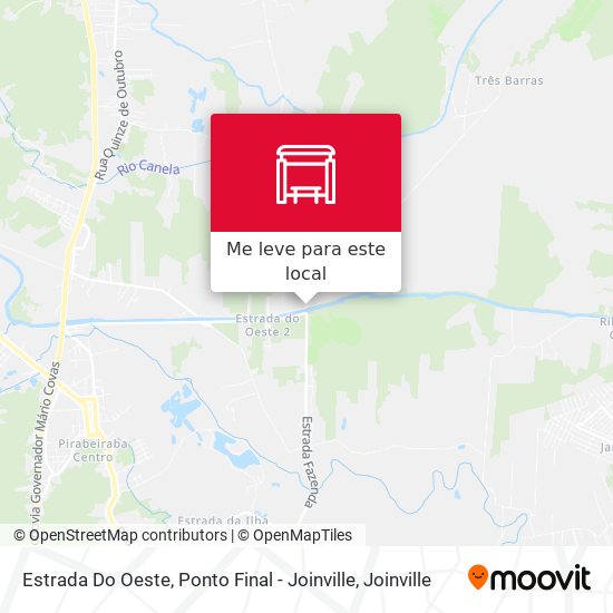 Estrada Do Oeste, Ponto Final - Joinville mapa