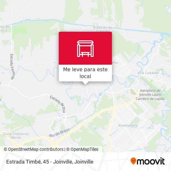 Estrada Timbé, 45 - Joinville mapa