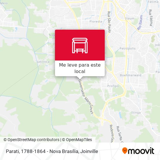 Parati, 1788-1864 - Nova Brasília mapa