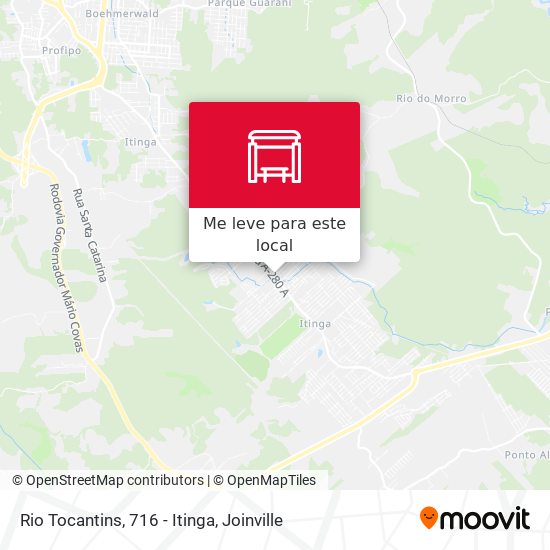 Rio Tocantins, 716 - Itinga mapa