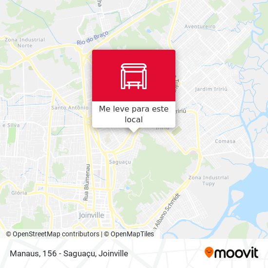 Manaus, 156 - Saguaçu mapa