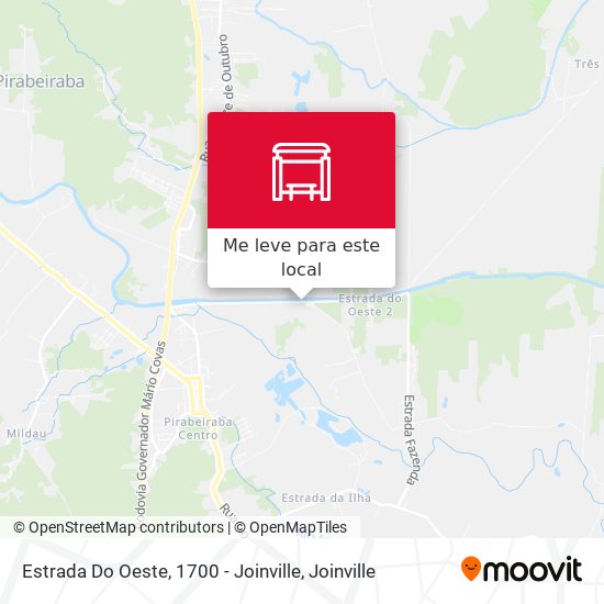 Estrada Do Oeste, 1700 - Joinville mapa