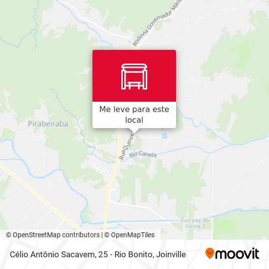 Célio Antônio Sacavem, 25 - Rio Bonito mapa