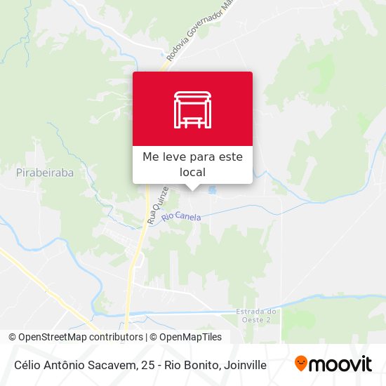 Célio Antônio Sacavem, 25 - Rio Bonito mapa