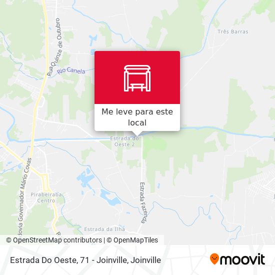Estrada Do Oeste, 71 - Joinville mapa