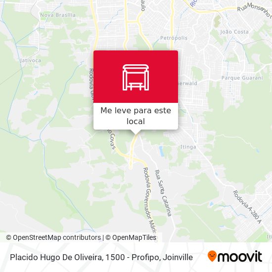 Placido Hugo De Oliveira, 1500 - Profipo mapa