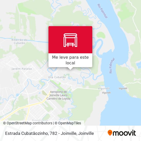 Estrada Cubatãozinho, 782 - Joinville mapa