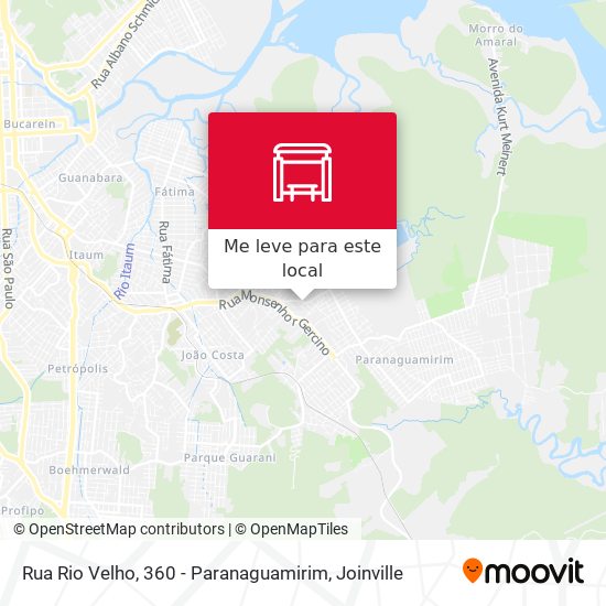 Rua Rio Velho, 360 - Paranaguamirim mapa