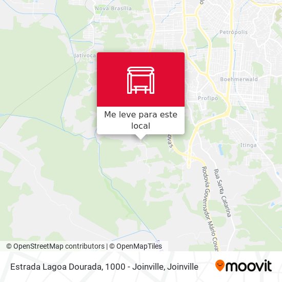 Estrada Lagoa Dourada, 1000 - Joinville mapa