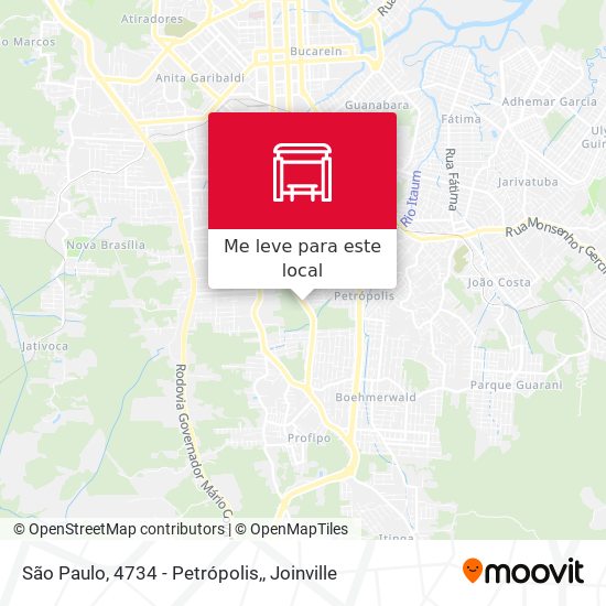 São Paulo, 4734 - Petrópolis, mapa