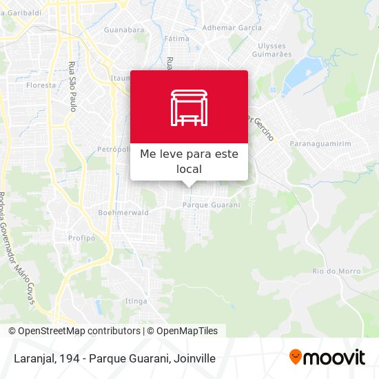 Laranjal, 194 - Parque Guarani mapa