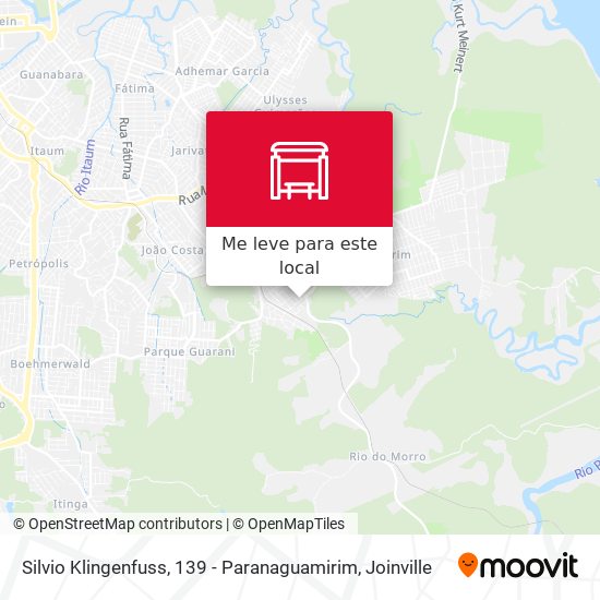 Silvio Klingenfuss, 139 - Paranaguamirim mapa