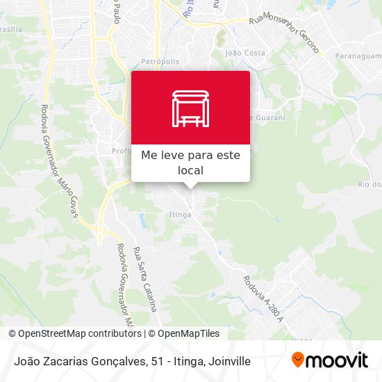 João Zacarias Gonçalves, 51 - Itinga mapa