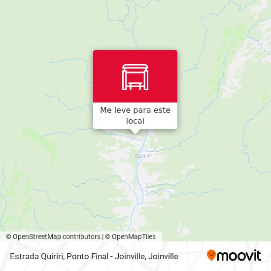 Estrada Quiriri, Ponto Final - Joinville mapa