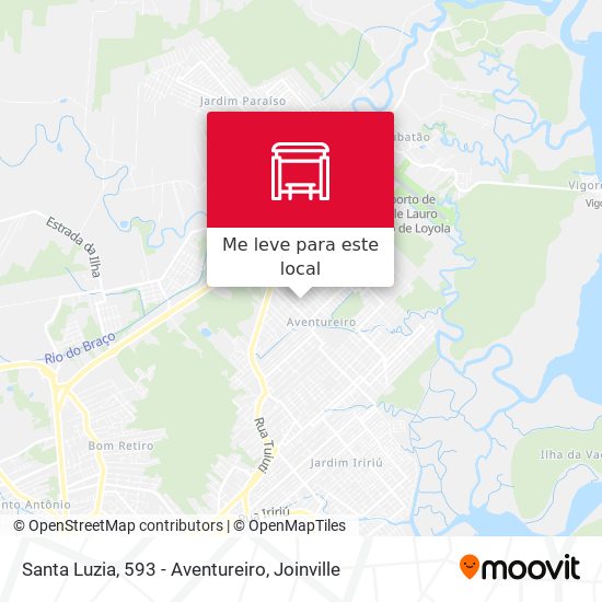 Santa Luzia, 593 - Aventureiro mapa