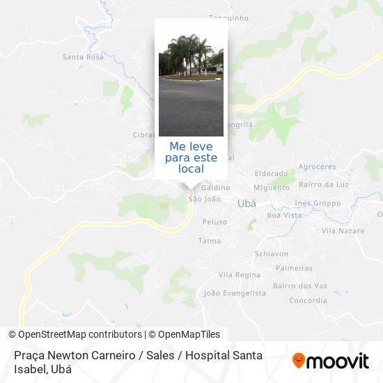 Praça Newton Carneiro / Sales / Hospital Santa Isabel mapa