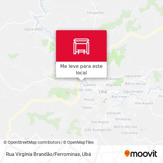 Rua Virgínia Brandão / Ferrominas mapa