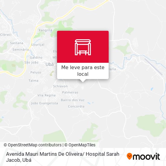 Avenida Mauri Martins De Oliveira/ Hospital Sarah Jacob mapa