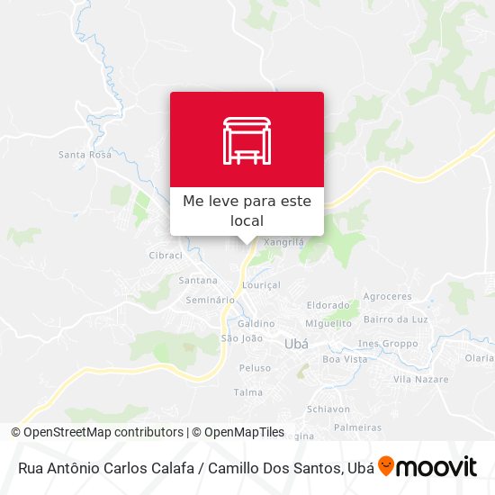 Rua Antônio Carlos Calafa / Camillo Dos Santos mapa