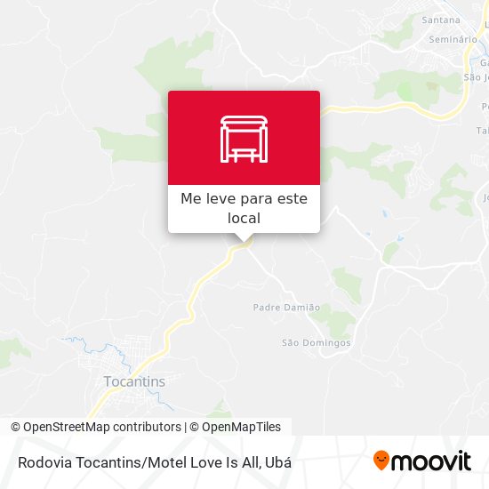 Rodovia Tocantins / Motel Love Is All mapa