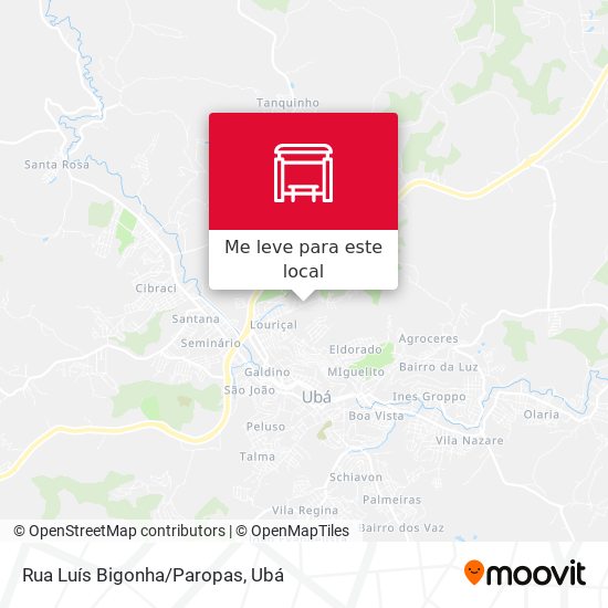 Rua Luís Bigonha/Paropas mapa