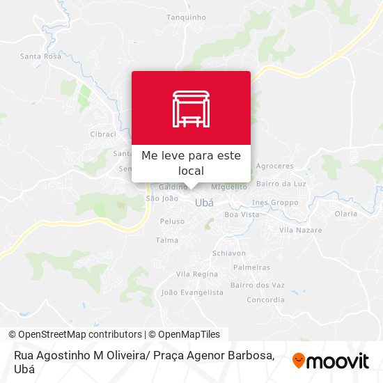 Rua Agostinho M Oliveira/ Praça Agenor Barbosa mapa