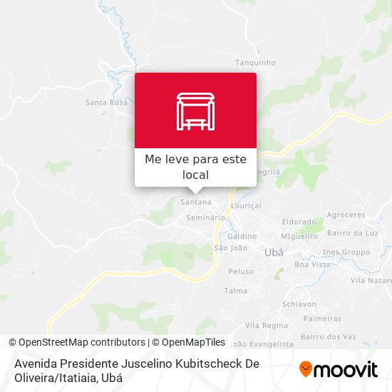 Avenida Presidente Juscelino Kubitscheck De Oliveira / Itatiaia mapa