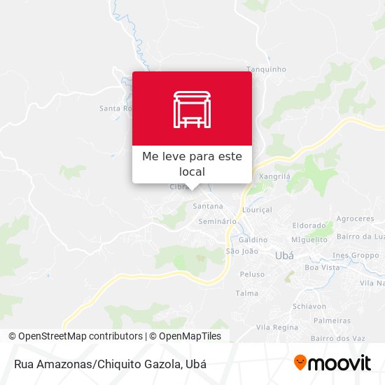 Rua Amazonas/Chiquito Gazola mapa