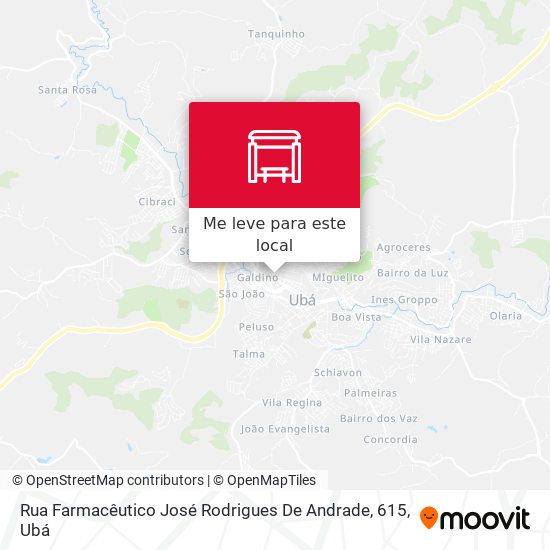 Rua Farmacêutico José Rodrigues De Andrade, 615 mapa