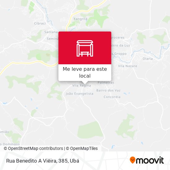 Rua Benedito A Viêira, 385 mapa